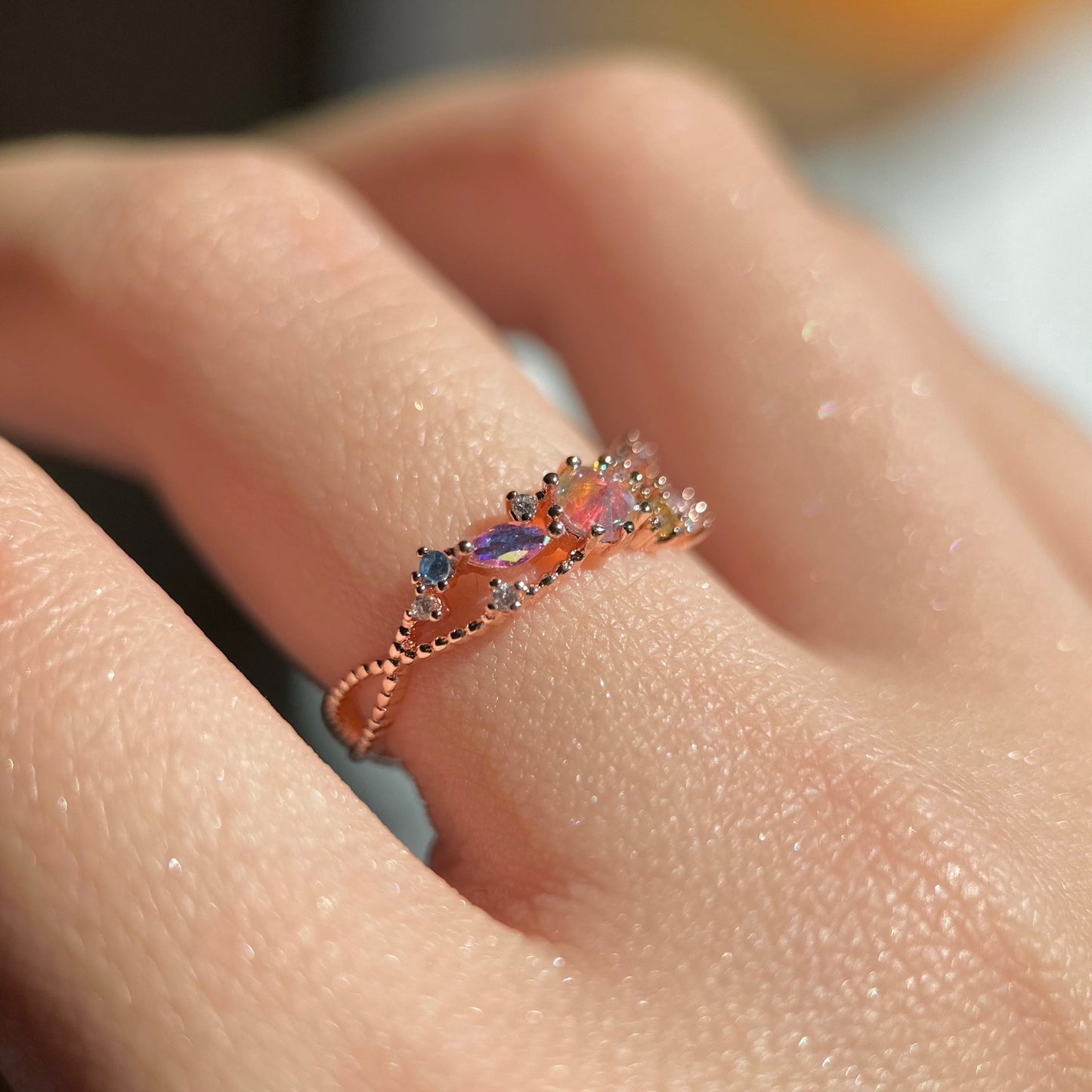 [] Nova Pink Gem Ring