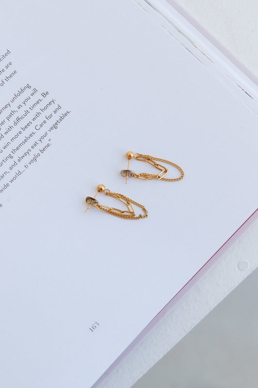 18k Gold Plated Tiffanys Secrets Earrings Gold