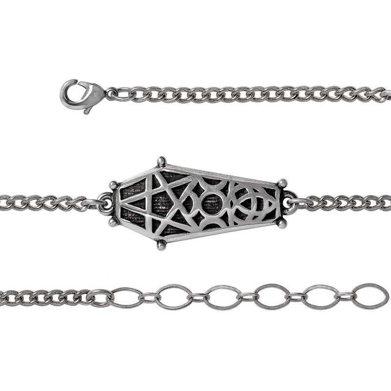 Hex Coffin Bracelet by Alchemy Gothic