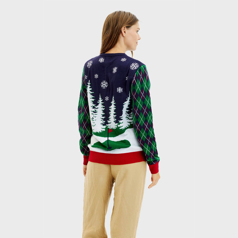 Ho Ho Hole In One Christmas Sweater Women's