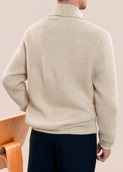 Apricot Button Cozy Cotton Knit Coats Peter Pan Collar