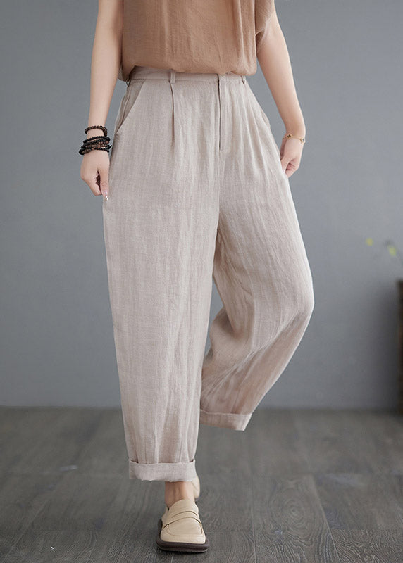 Apricot High Waist Lantern Pants
