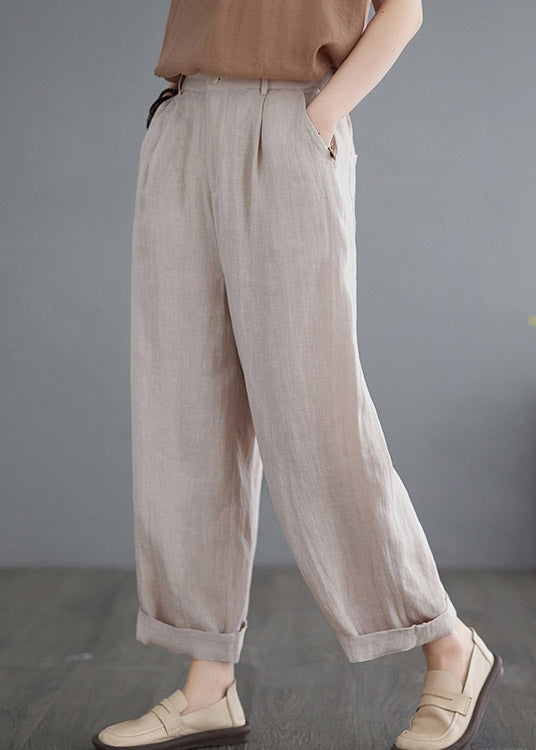 Apricot High Waist Lantern Pants