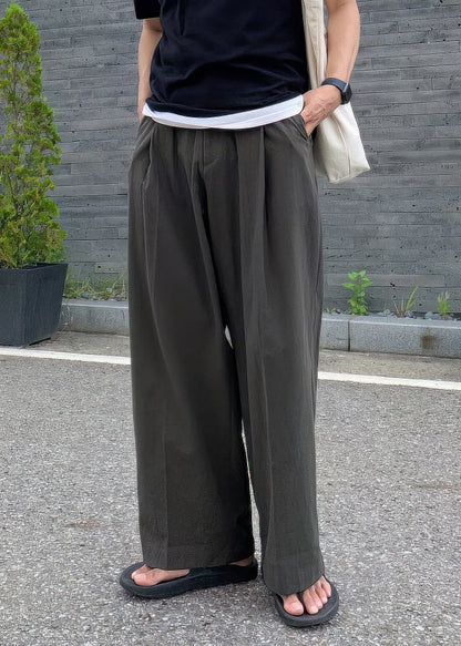 Art Apricot Pockets Linen Pants Summer