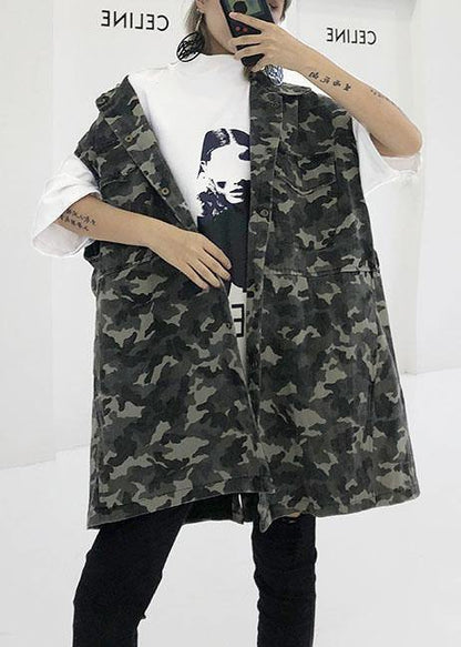 Art Camouflage Cotton Tunics for Wild Clothing Fall Tops