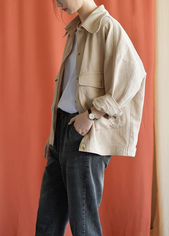 Art Nude Cotton Clothes for Big Pockets Cotton Fall Coat