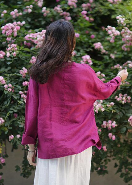 Art O Neck Batwing Sleeve Shirts Inspiration Burgundy Shirts