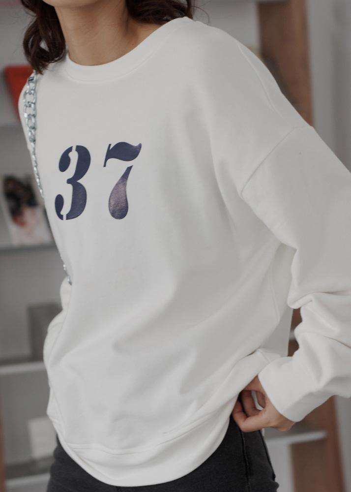 Art White Cotton Shirts Alphabet Prints Clothing Fall Shirt