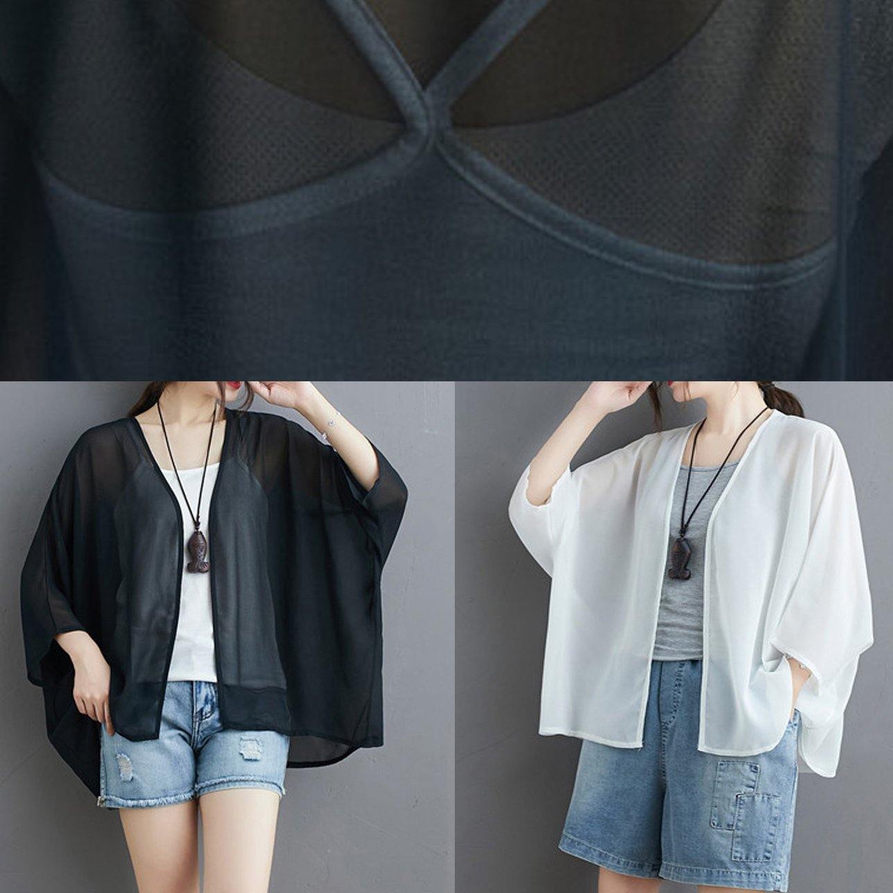 Art Wild Chiffon Summertunic Top Design White Blouses