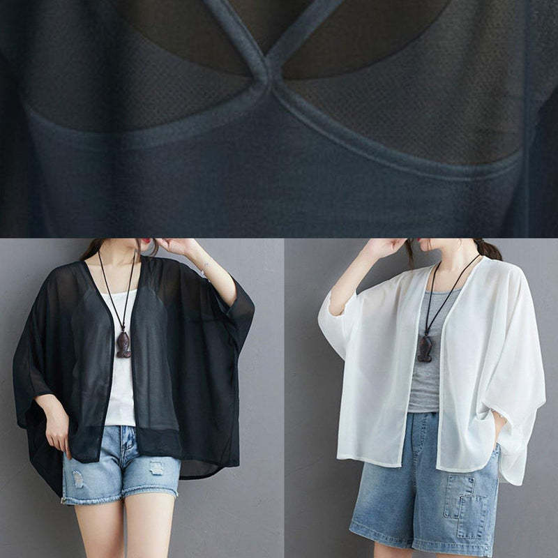 Art Wild Chiffon Summertunic Top Design White Blouses