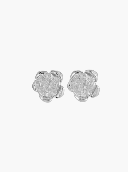 Vyanna - Gold & Silver Rose Earrings
