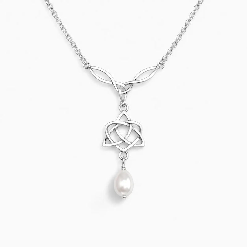 Brighid's Heart Trinity Knot Protection Necklace