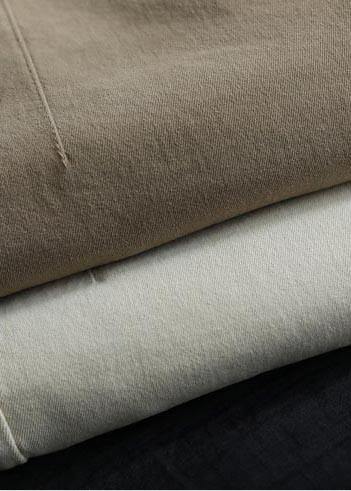 Beige Trousers Spring Elastic Waist Fabrics Pant