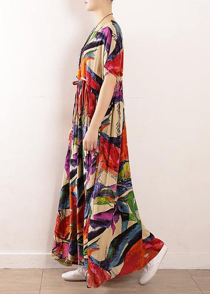 Cotton Tunics for O Neck Art Summer Dress