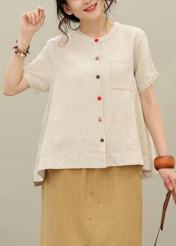 O Neck Asymmetric Linen Summer Tops Silhouette Tutorials Navy Shirt