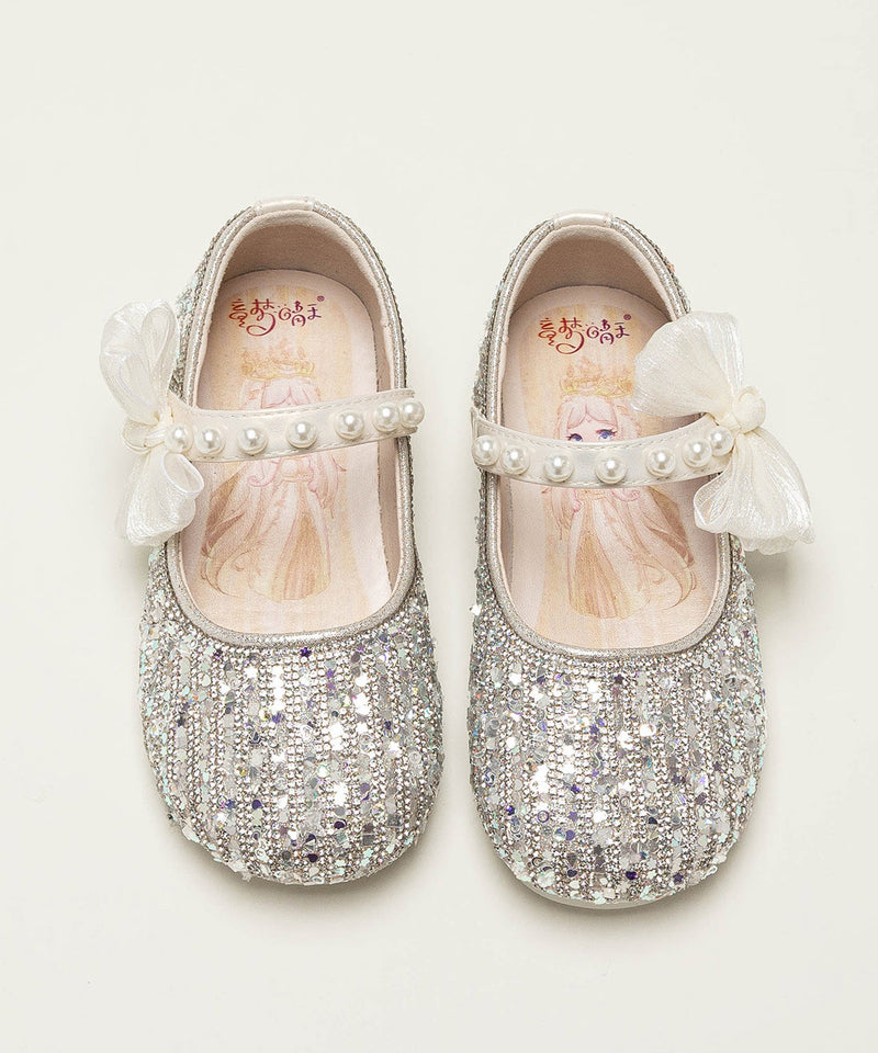 Beige ' Princess Shoes New Soft Bottom Zircon