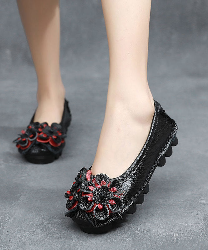 Black Penny Loafers Cowhide Leather Penny Loafers