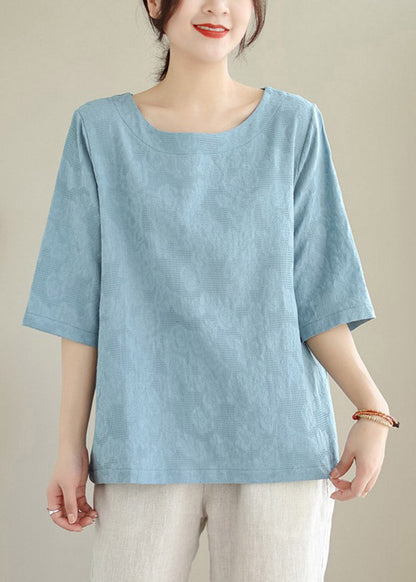 Blue Print T Shirts Half Sleeve