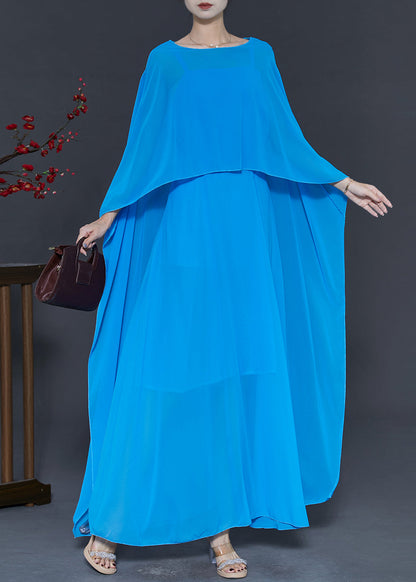 Blue Original Design Chiffon Two Pieces Set Spring