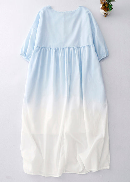 Gradient Color Oversized Cotton Beach Dess Summer