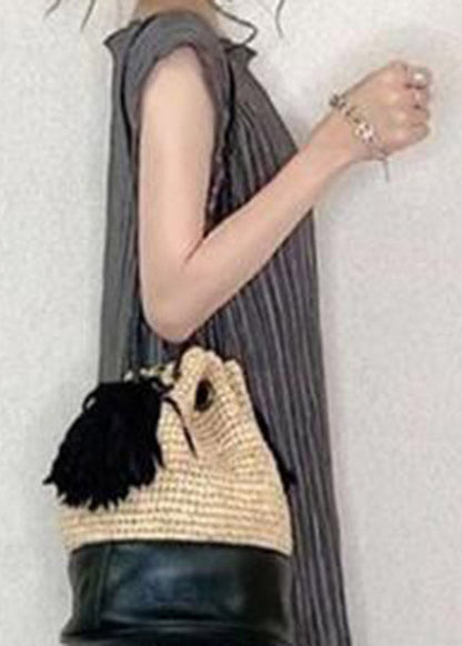 Grey O-neck Long Pleated Dress Summer