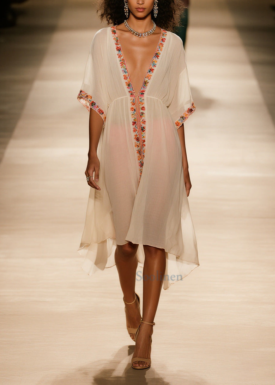 Apricot Oversized Cotton Upf 50+ Cardigans Summer