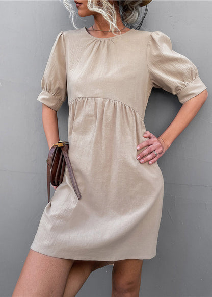 Apricot Patchwork Cozy Maxi Dress Summer