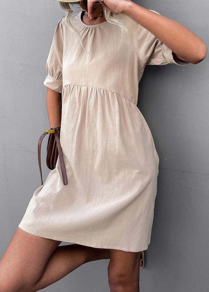 Apricot Patchwork Cozy Maxi Dress Summer