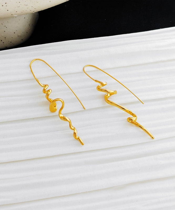 Gold Copper Stud Earrings