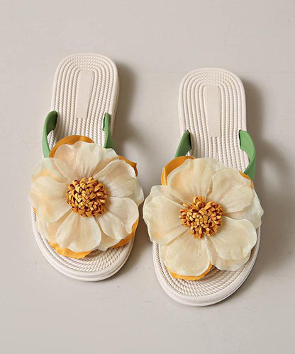 Green Splicing Flip Flops