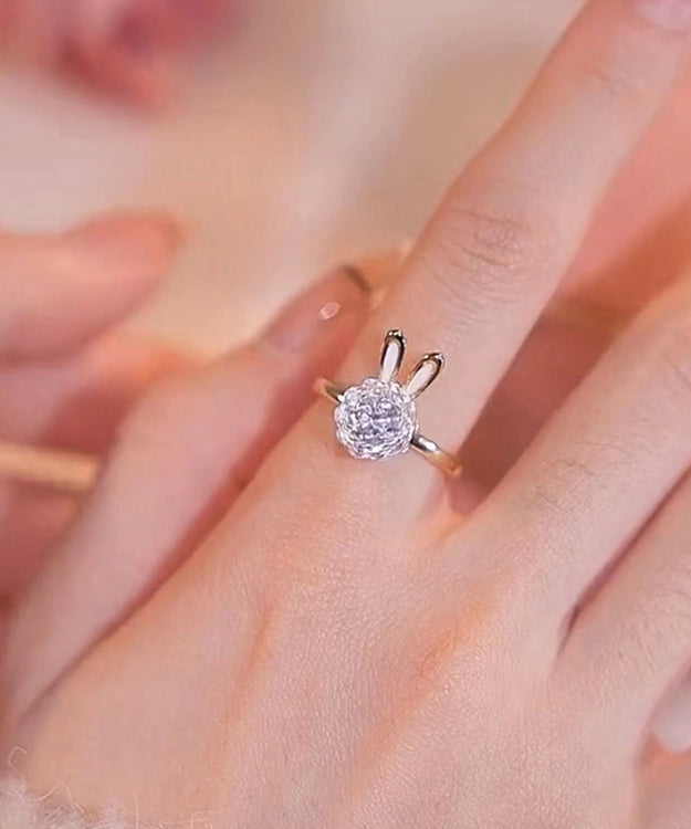 Boutique Gold Alloy Little Rabbit Rings Gh1044