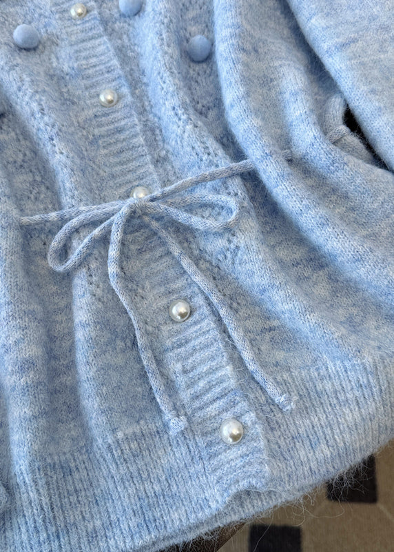 Boutique Yellow Hollow Out Knit Cardigans Spring