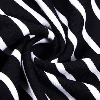 Brand Oversized Clothing Loose Cotton Striped Dress