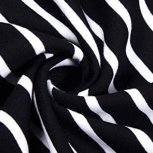 Brand Oversized Clothing Loose Cotton Striped Dress
