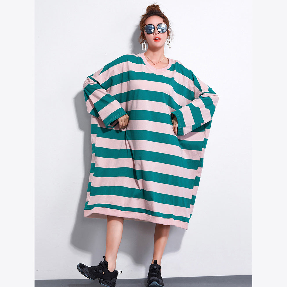 Brand Dress Striped Dresses Long Shirt