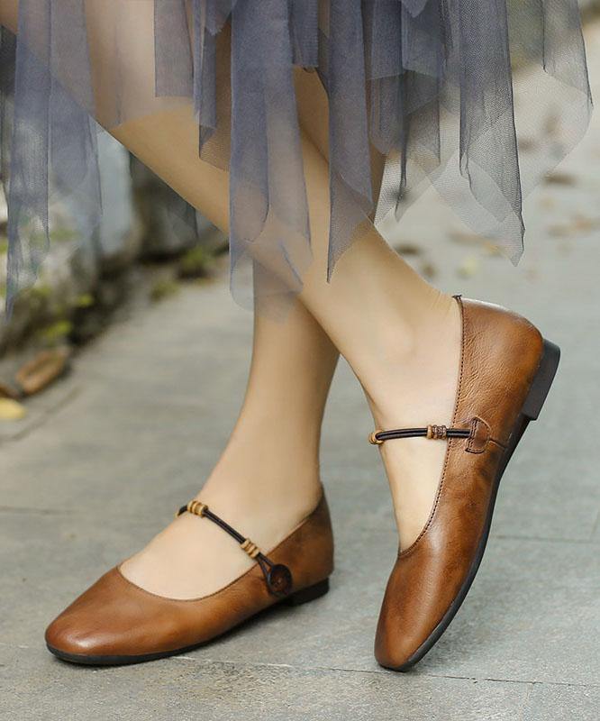 Brown Loafers for Genuine Leather Lace Up Loafers