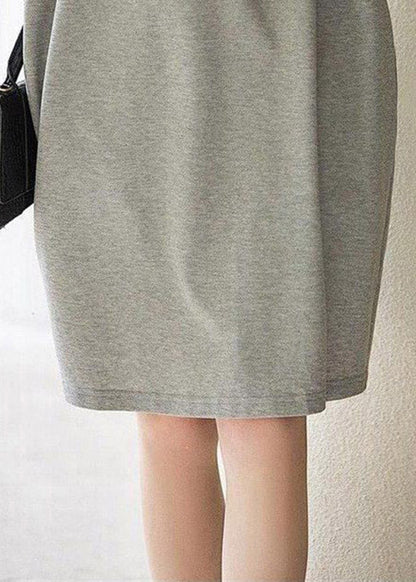 Print1 Peter Pan Collar Button Cotton Maxi Dresses Short Sleeve