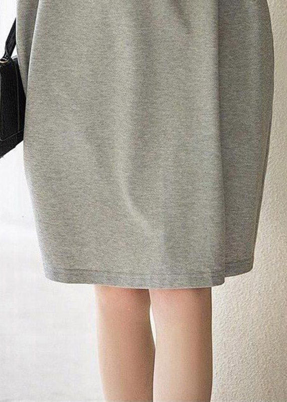 Print2 Peter Pan Collar Button Cotton Maxi Dresses Short Sleeve