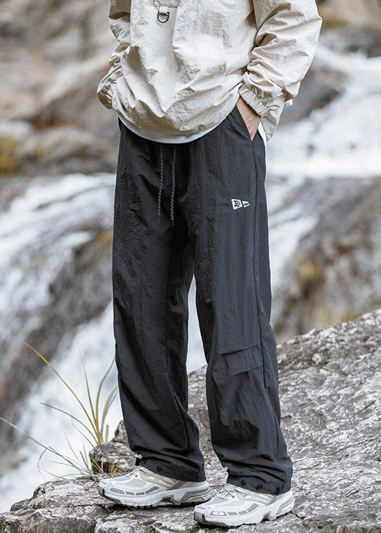 Green Wrinkled Pockets Cotton Pants Summer