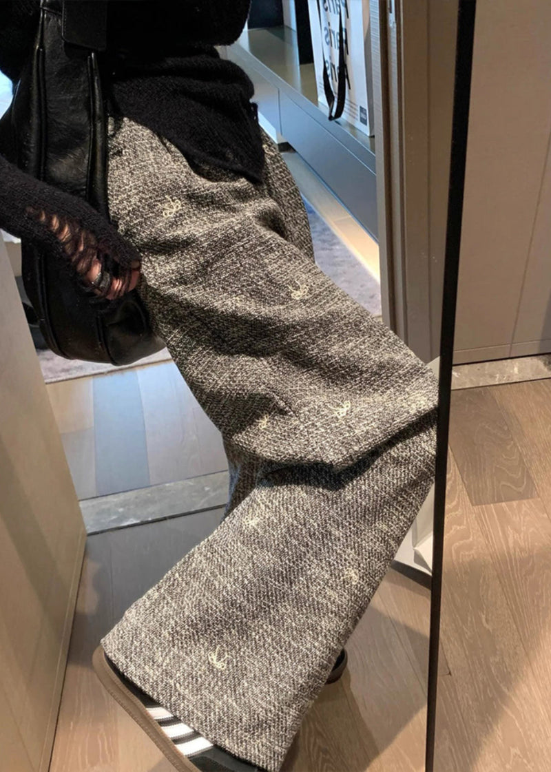 Khaki High Waist Wide Leg Pants Spring