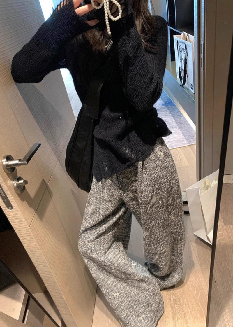Khaki High Waist Wide Leg Pants Spring
