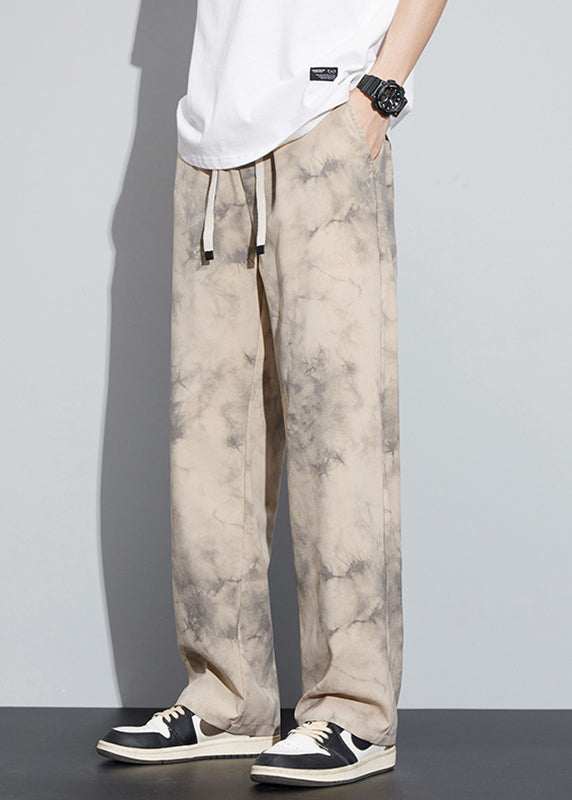Khaki Pocketsprint Ice Silk Pants Summer