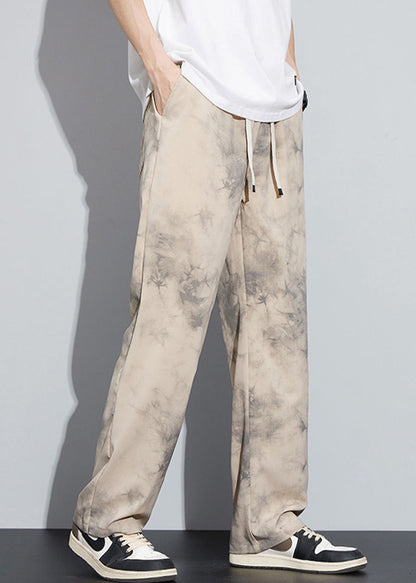 Khaki Pocketsprint Ice Silk Pants Summer