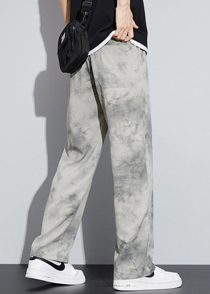 Khaki Pocketsprint Ice Silk Pants Summer