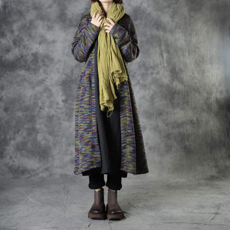 Knit Fall Cardigans Long Sleeve Coat