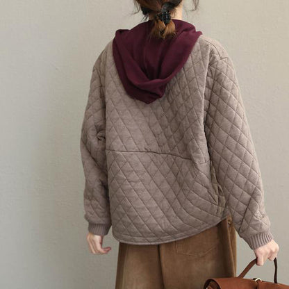 Korea Style Short Thicken Coat New Loose Jacket