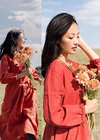 Loose Female Spring Lacing Dress
