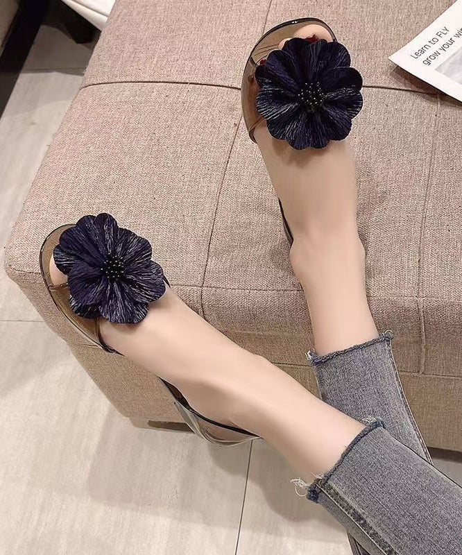 Red Splicing Water Sandals Peep Toe