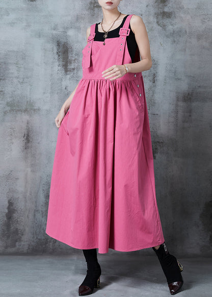Rose Oversized Exra Large Hem Cotton Holiday Dress Spring