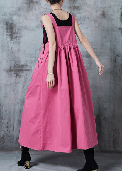 Rose Oversized Exra Large Hem Cotton Holiday Dress Spring